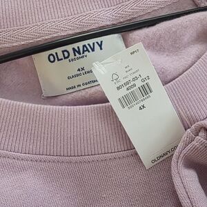 Old Navy Lavender Pullover 4X